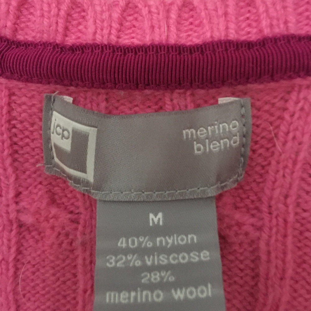 Lot of 2 - JCP Sweaters- Pink, Gray - M - Picture 5 of 6